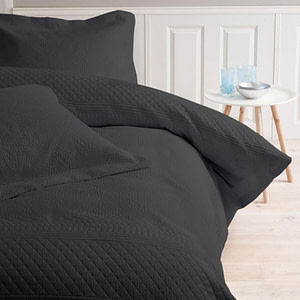 Bedsprei Charlene - Antraciet - 260x250 cm Sleeptime Elegance - Dekbed-Discounter.nl