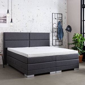 Elektrisch Verstelbare 2-Persoons Boxspring - Thor - Antraciet 140x200 cm - Pocketvering - Inclusief Topper - Dekbed-Discounter.nl