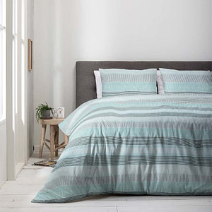 Dekbedovertrek Ocean Stripes Dekbedovertrek - Tweepersoons (200x220 cm) - Meerkleurig Katoen - Dessin: Strepen - Luna Bedding - Dekbed-Discounter.nl