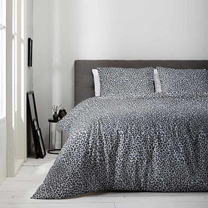 Dekbedovertrek Stylish Panther - Tweepersoons (200x220 cm) - Grijs Katoen - Dessin: Dieren - Luna Bedding - Dekbed-Discounter.nl