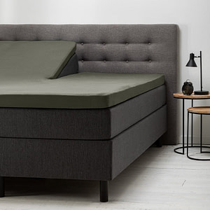 Splittopper Hoeslaken Jersey - Truffel - 160x200 cm - Groen - Fresh & Co - Dekbed-Discounter.nl