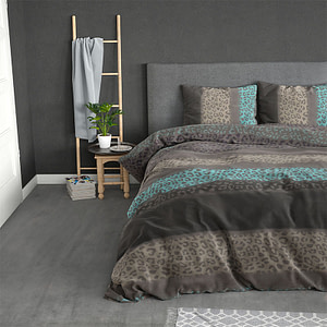 Dekbedovertrek Avery - Tweepersoons (200x220 cm) - Meerkleurig Katoen - Dessin: Patroon - Sleeptime Elegance - Dekbed-Discounter.nl