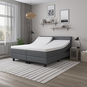 DIRECT LEVERBAAR | Elektrische Boxspring XXL 200x200 cm | bedcheck.nl