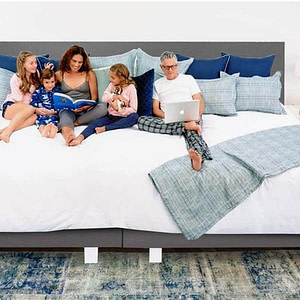 Kingsize familie boxspring bed | bedcheck.nl