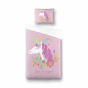 Pink Unicorn Dekbedovertrek - Dekbed-Discounter.nl