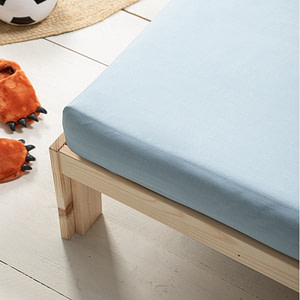 Katoenen Hoeslaken Kids - Blauw - 70 x 140/150 - 70x140 cm - Blauw - Fresh & Co Kids - Dekbed-Discounter.nl