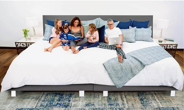 Kingsize familie boxspring bed | bedcheck.nl